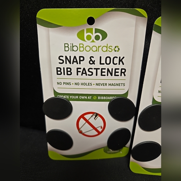 3pc Lot Snap & Lock Bib Fasteners Race Clips 4 In Each Pack - Picture 2 of 3